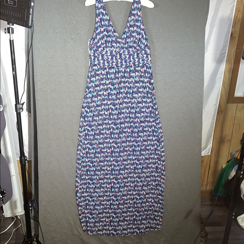 Lilly Pulitzer Blue and White Maxi Dress